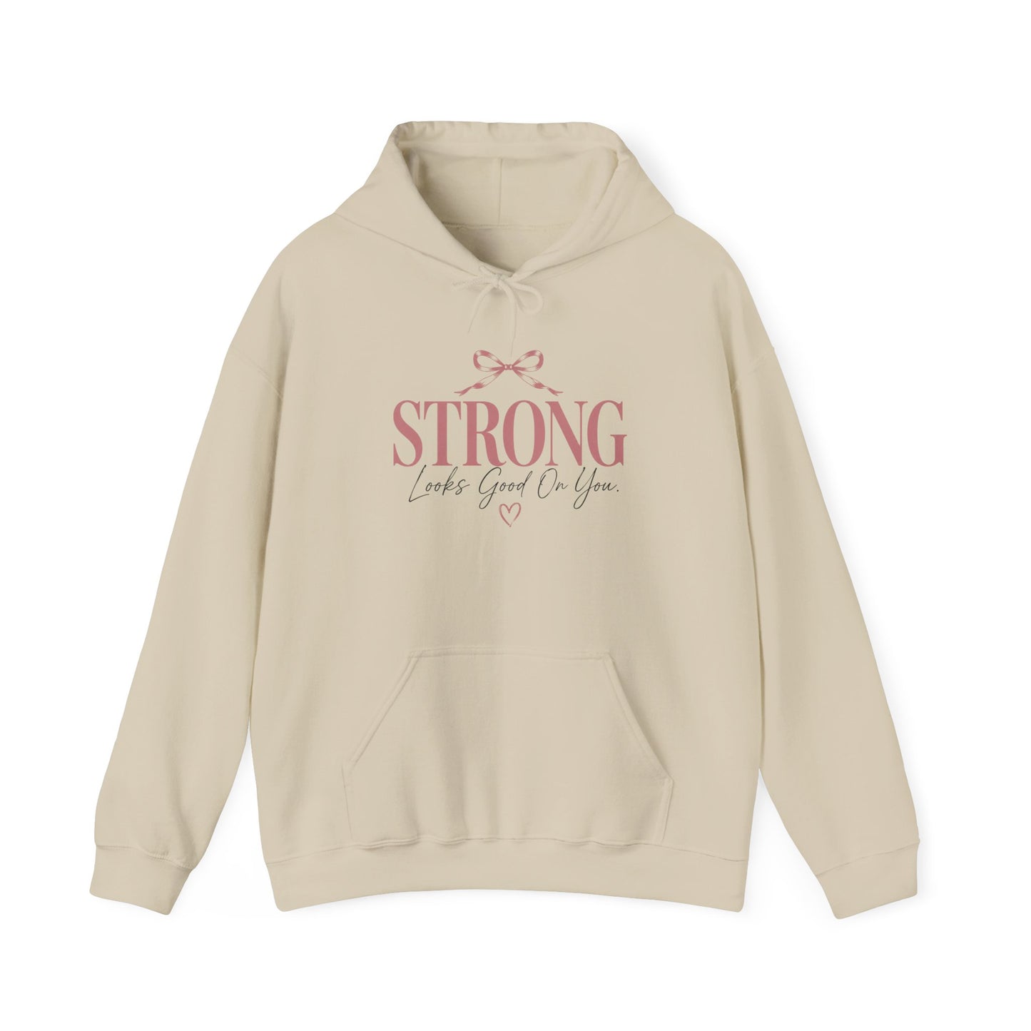 Strong With Grace Hoodie | Inspirational Women's Sweatshirt | Motivational Graphic Hoodie | Self Love Gift | Empowerment Hoodie