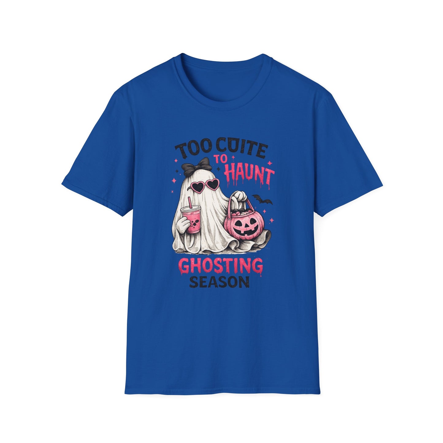 Too Cute to Haunt Ghosting Season Shirt | Funny Halloween Ghost T-Shirt | Cute Coquette Halloween Tee | Spooky Season Graphic Shirt