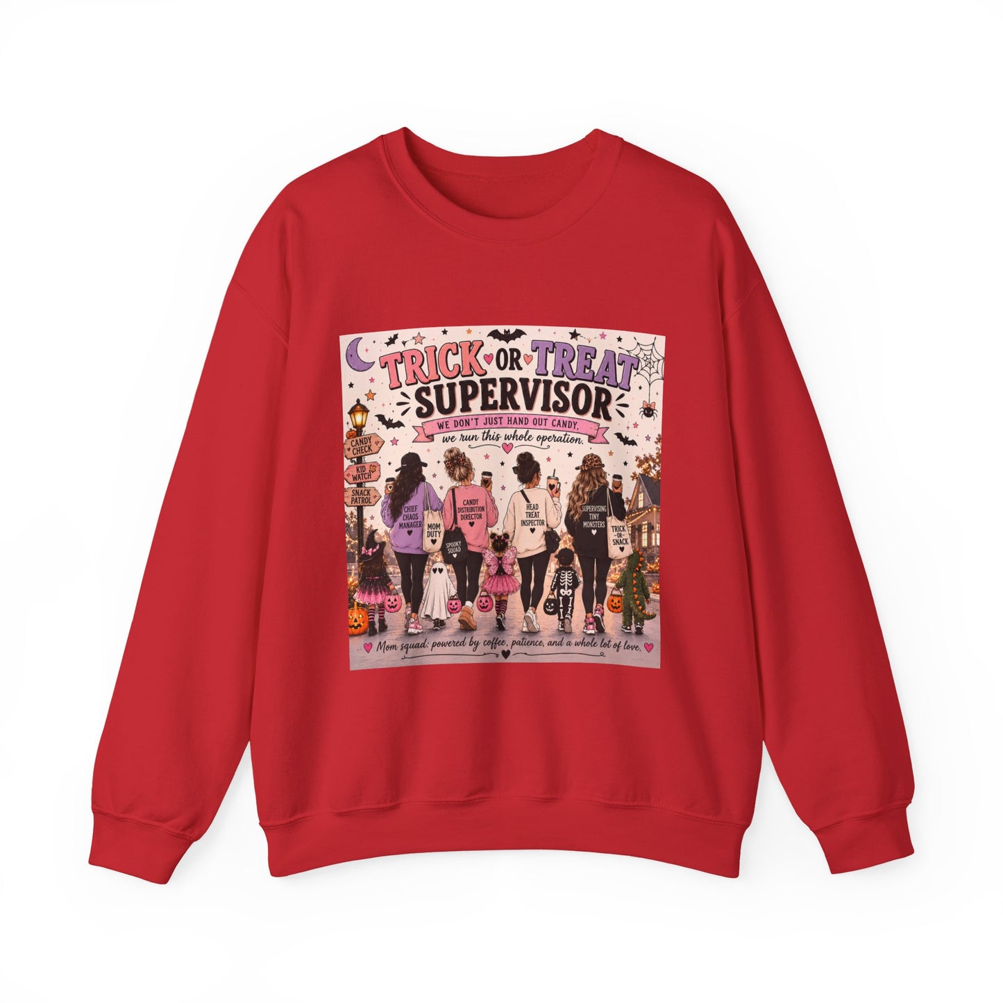 Trick or Treat Supervisor Sweatshirt | Funny Halloween Crewneck | Halloween Parent Sweatshirt | Pumpkin Patch Pullover | Family