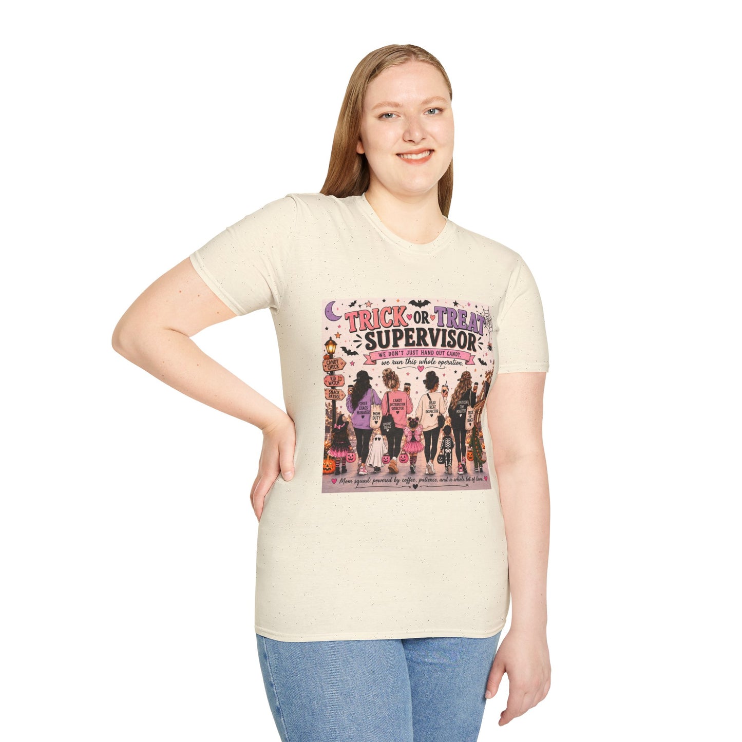 Trick or Treat Supervisor Shirt | Funny Halloween T-Shirt | Halloween Mom Tee | Pumpkin Patch Shirt |