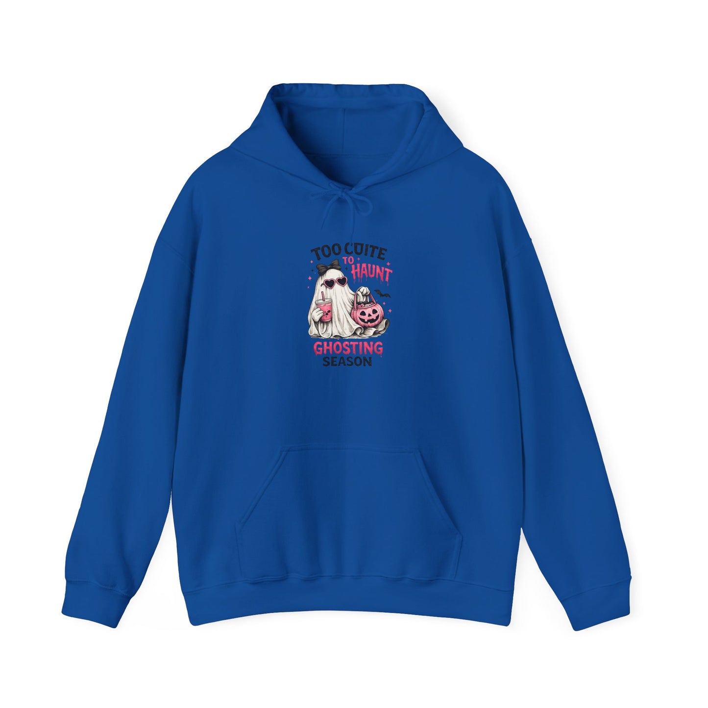 Too Cute to Haunt Ghosting Season Hoodie | Halloween Cat Pumpkin