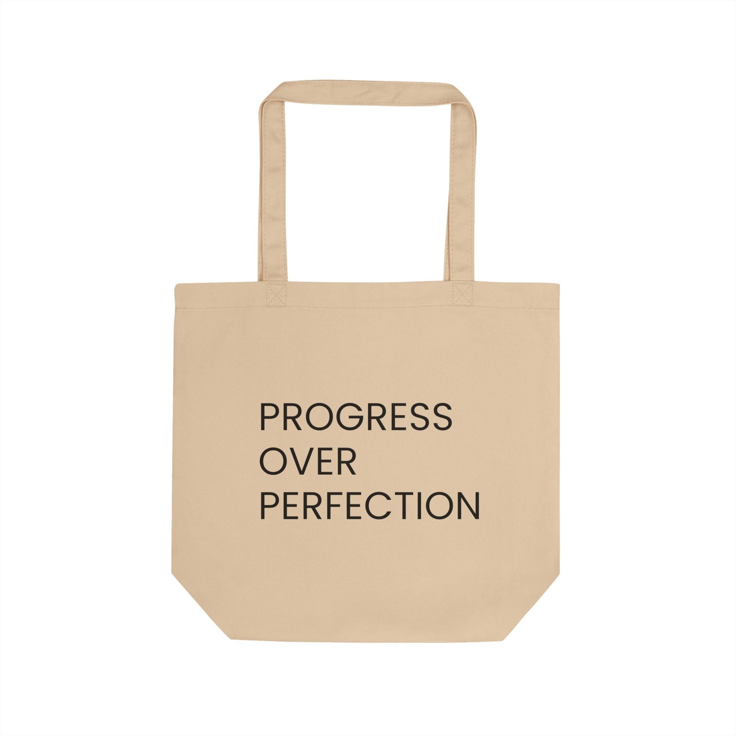Progress Over Perfection Canvas Tote Bag