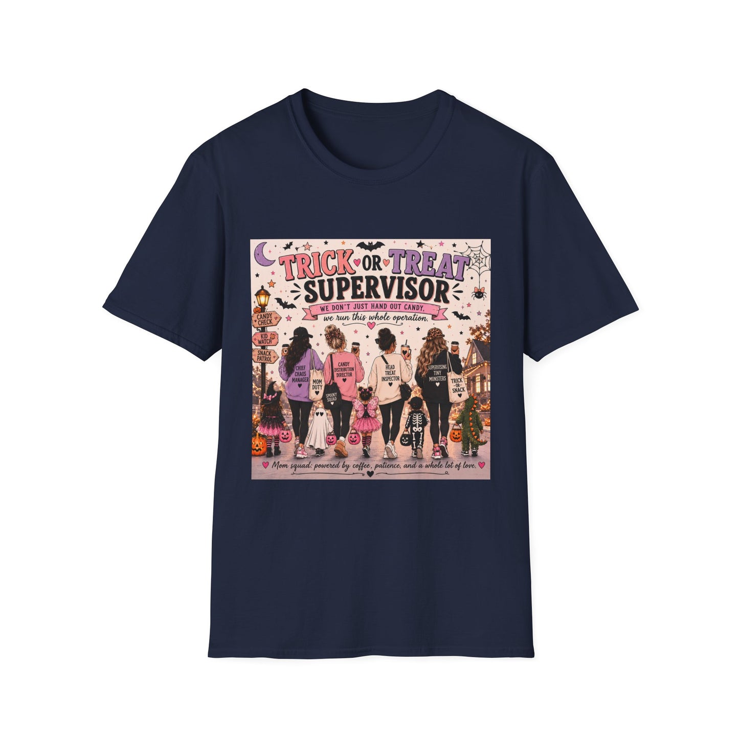 Trick or Treat Supervisor Shirt | Funny Halloween T-Shirt | Halloween Mom Tee | Pumpkin Patch Shirt |