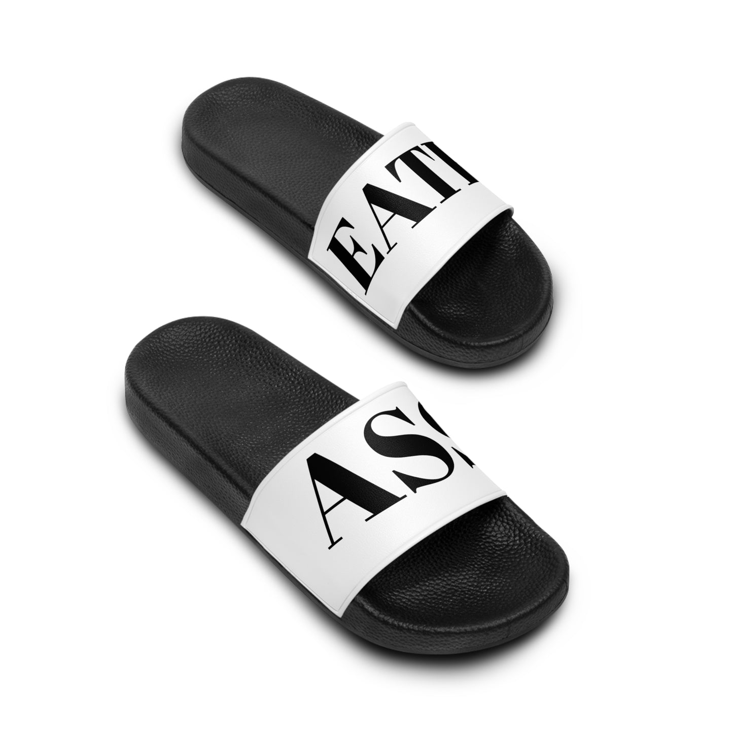 Funny "ASS EATER" Slide Sandals – Novelty Unisex Slides