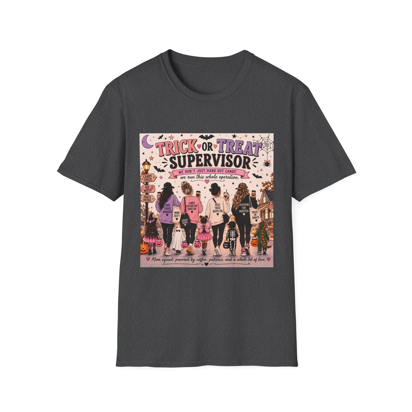 Trick or Treat Supervisor Shirt | Funny Halloween T-Shirt | Halloween Mom Tee | Pumpkin Patch Shirt |