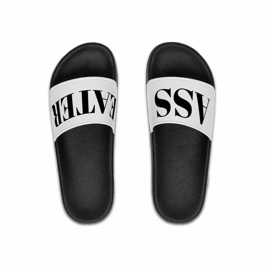 Funny "ASS EATER" Slide Sandals – Novelty Unisex Slides