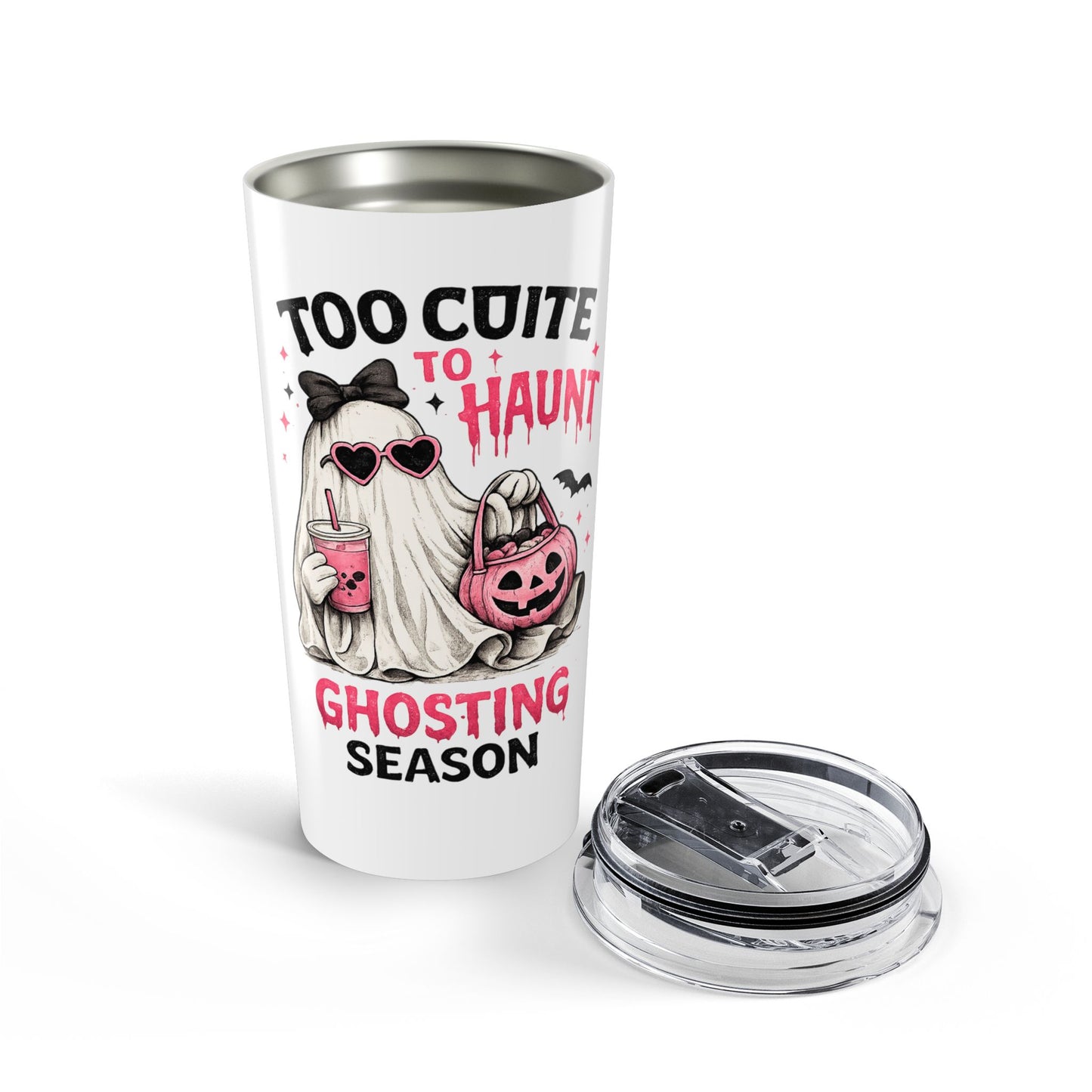 Too Cute to Haunt Ghosting Season Tumbler 20oz | Halloween Ghost Drinkware