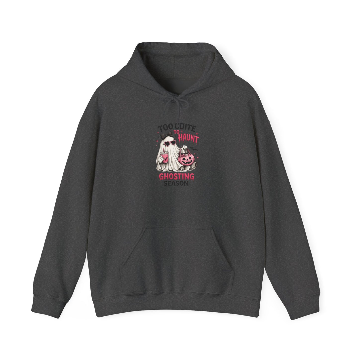Too Cute to Haunt Ghosting Season Hoodie | Halloween Cat Pumpkin