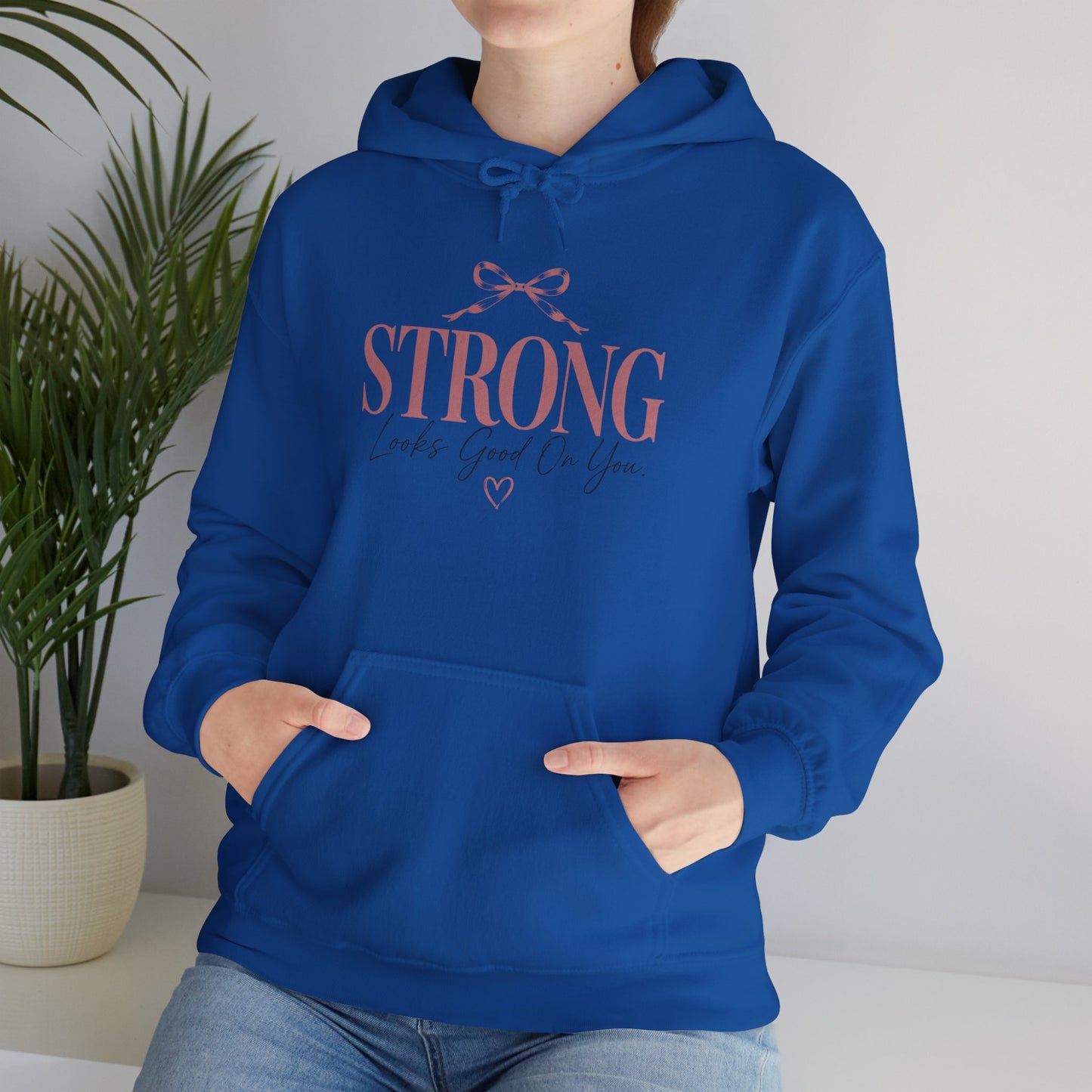 Strong With Grace Hoodie | Inspirational Women's Sweatshirt | Motivational Graphic Hoodie | Self Love Gift | Empowerment Hoodie