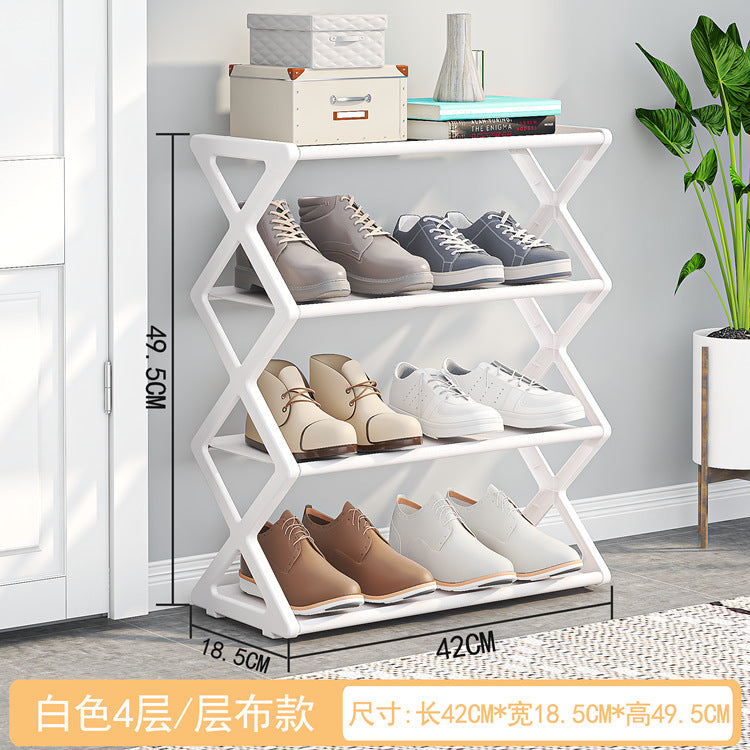 Space Saving Foldable 4-Tier Shoe Rack | Easy No-Tool Storage Organizer