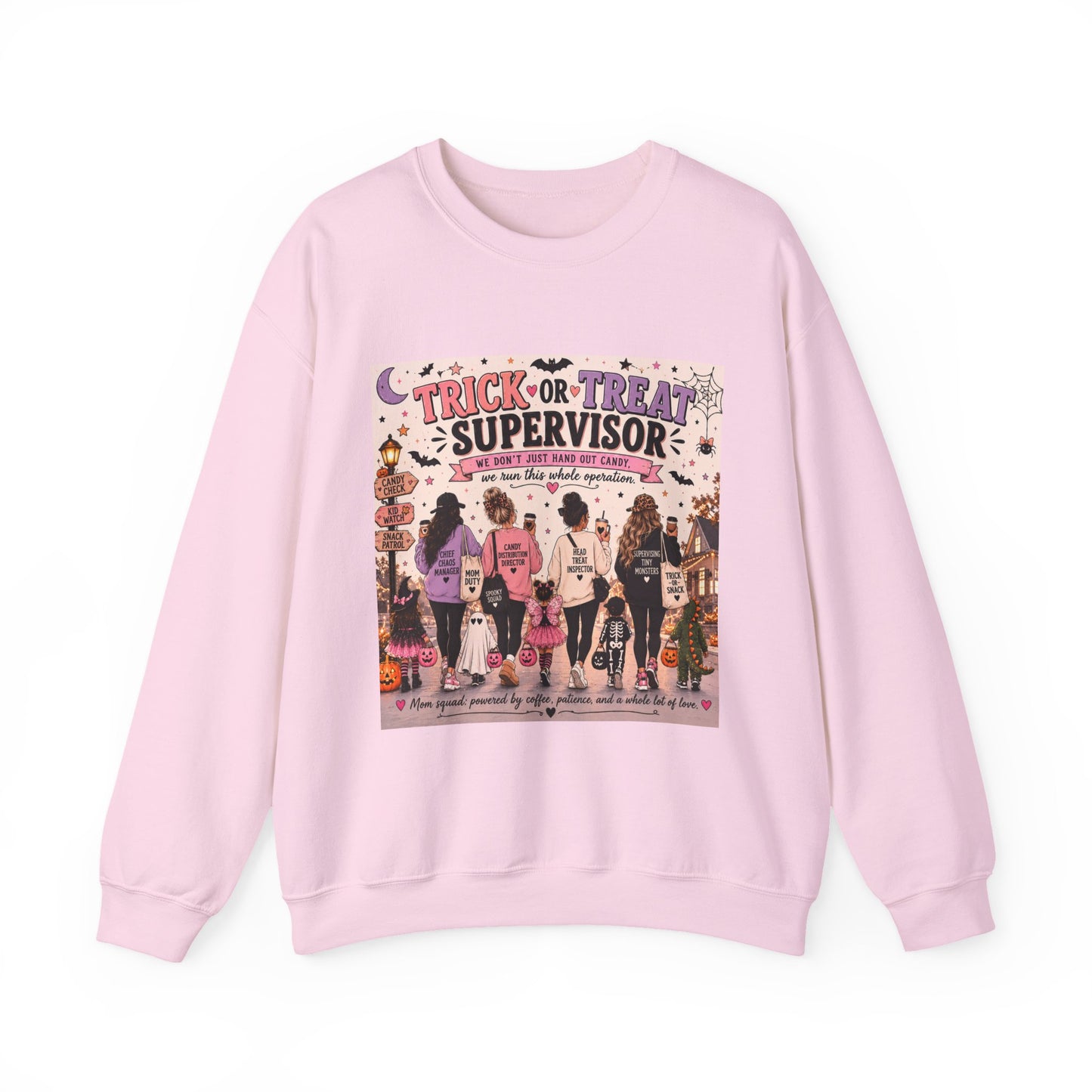 Trick or Treat Supervisor Sweatshirt | Funny Halloween Crewneck | Halloween Parent Sweatshirt | Pumpkin Patch Pullover | Family