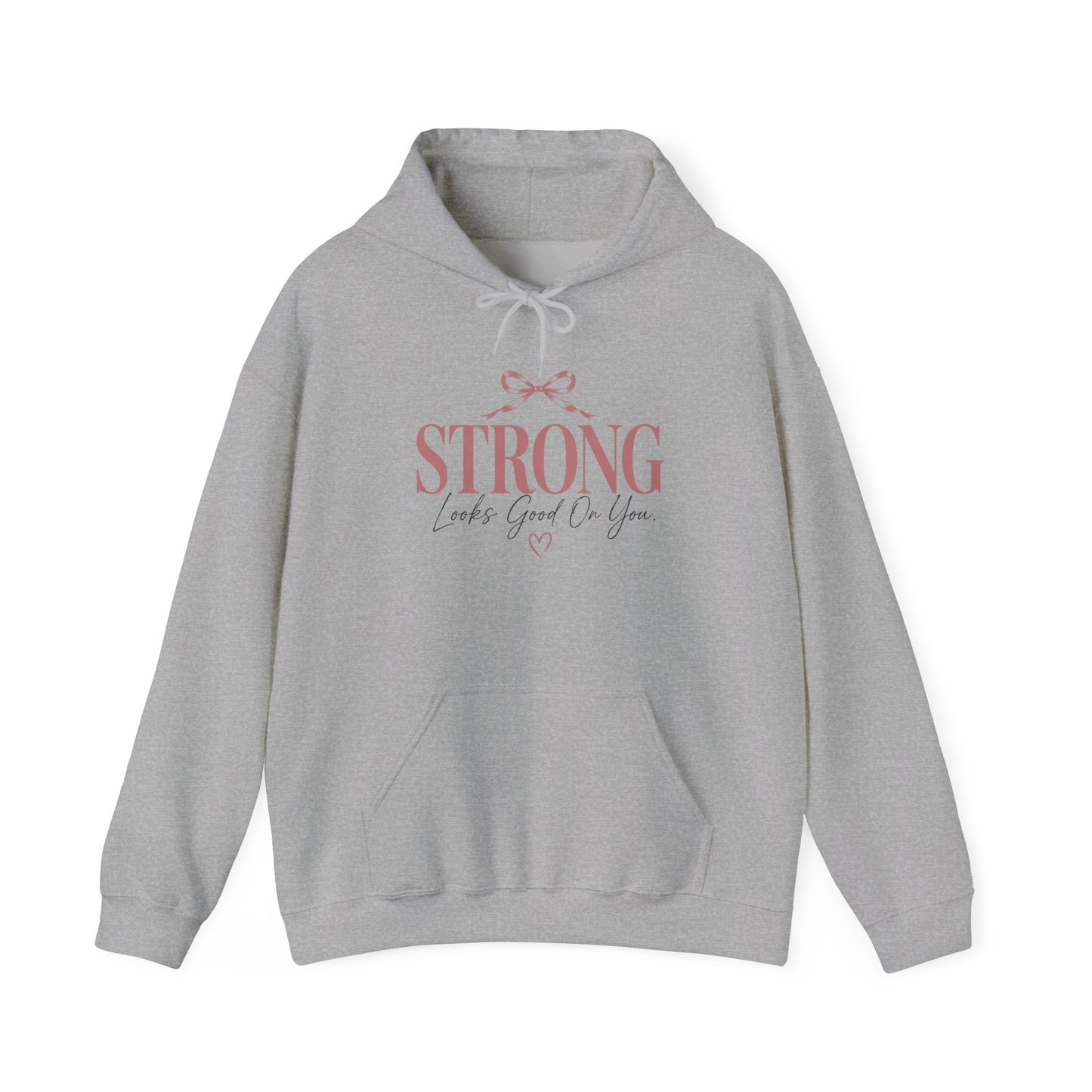 Strong With Grace Hoodie | Inspirational Women's Sweatshirt | Motivational Graphic Hoodie | Self Love Gift | Empowerment Hoodie