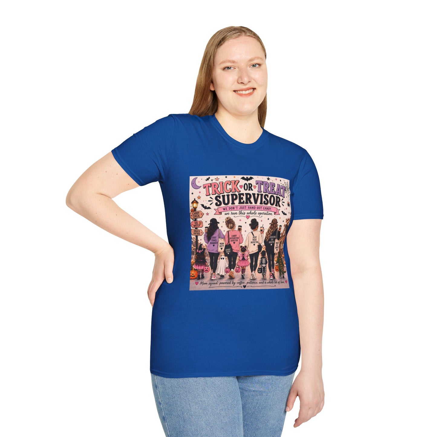 Trick or Treat Supervisor Shirt | Funny Halloween T-Shirt | Halloween Mom Tee | Pumpkin Patch Shirt |
