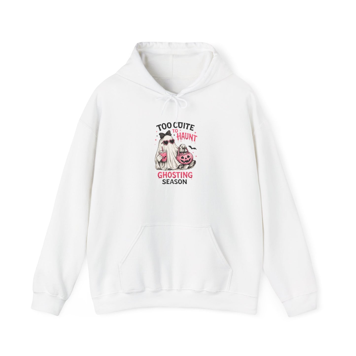 Too Cute to Haunt Ghosting Season Hoodie | Halloween Cat Pumpkin