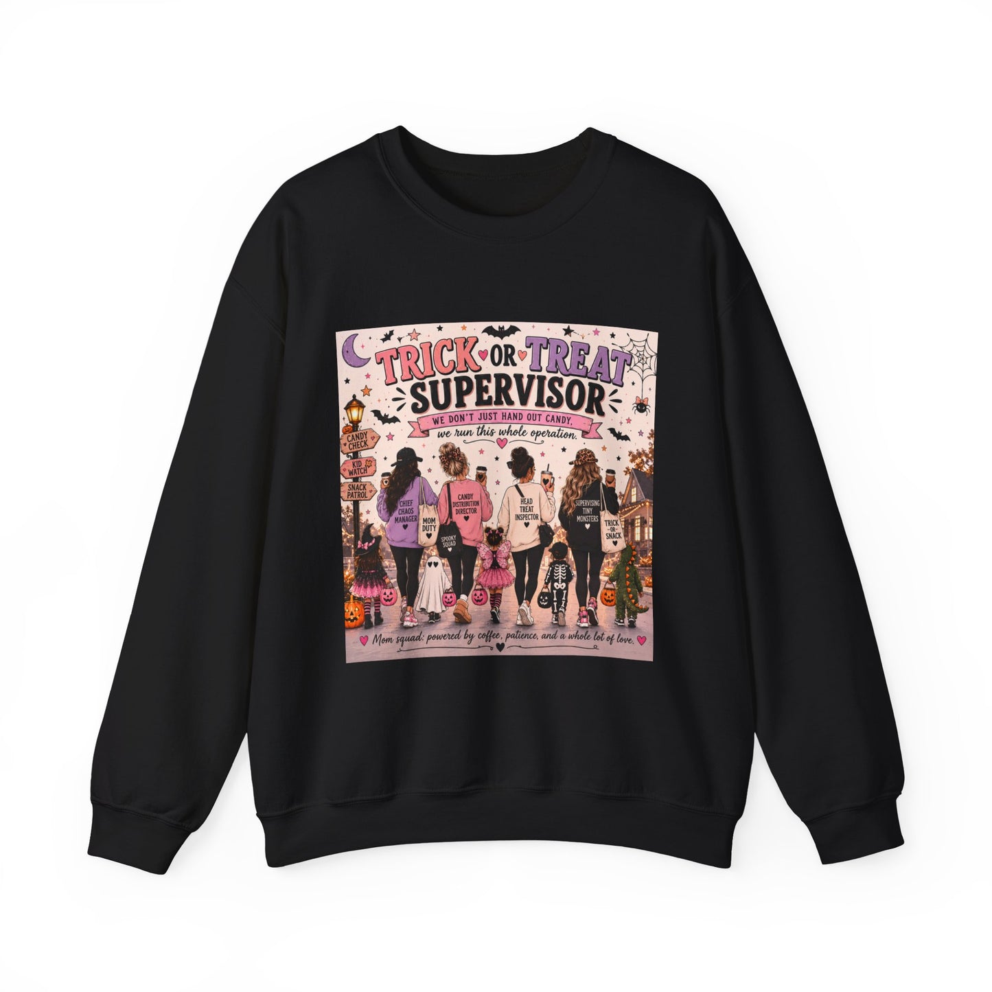 Trick or Treat Supervisor Sweatshirt | Funny Halloween Crewneck | Halloween Parent Sweatshirt | Pumpkin Patch Pullover | Family