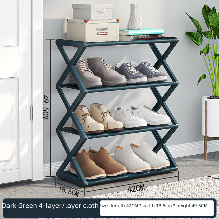 Space Saving Foldable 4-Tier Shoe Rack | Easy No-Tool Storage Organizer