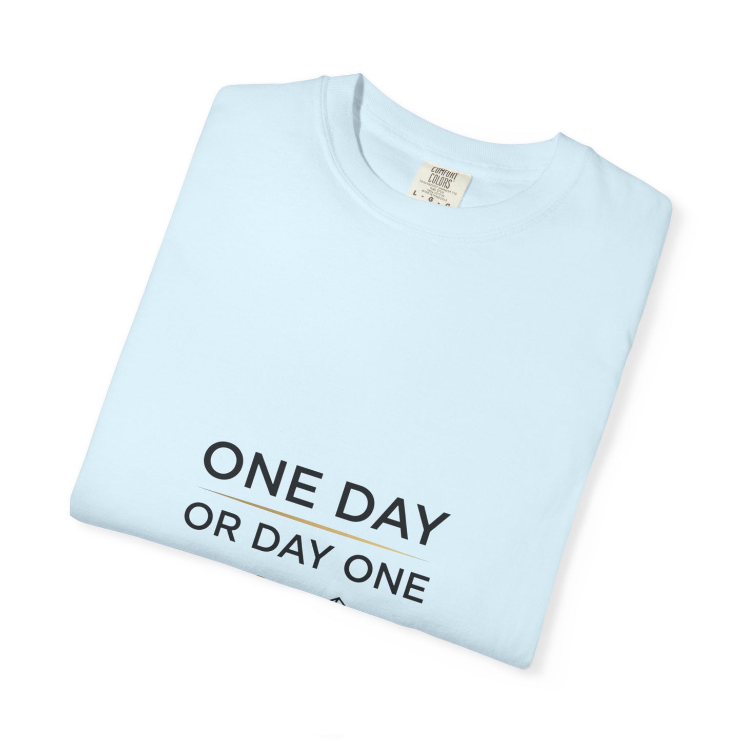 One Day or Day One Comfort Colors® T-Shirt | Motivational Graphic Tee | Inspirational Shirt | Unisex Premium Cotton Tee