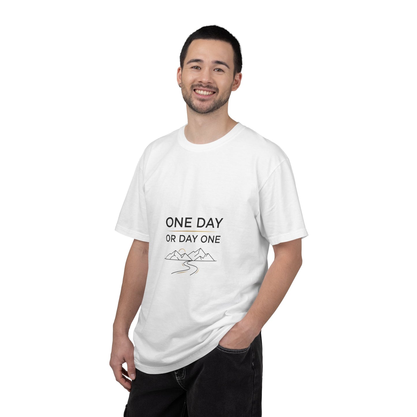 One Day or Day One Comfort Colors® T-Shirt | Motivational Graphic Tee | Inspirational Shirt | Unisex Premium Cotton Tee