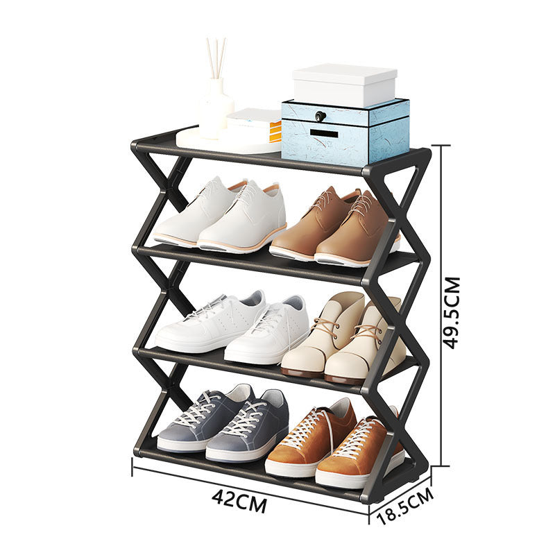 Space Saving Foldable 4-Tier Shoe Rack | Easy No-Tool Storage Organizer